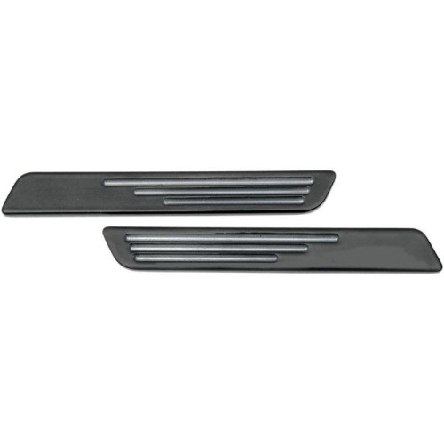 PartzBiz HD: 4417722-Drag Saddlebag Latch Cover Inserts Ball Milled Black For Harley FLH/T 93-13