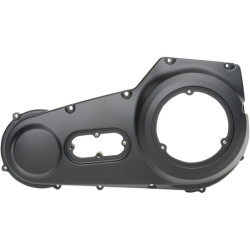 PartzBiz HD DS11070360 - Drag Satin Black Outer Primary Cover 8 Hole Harley ST Twin Cam FXD FLS FXS 95-98 1107-0360 11070360 transmission replacement OE old school chopper 
