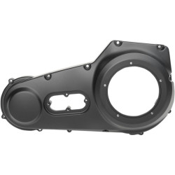 PartzBiz HD DS11070359 - Drag Satin Black Outer Primary Cover Harley FXD FLS FXS Twin Cam 99-06 1107-0359 11070359 transmission replacement OE old school chopper 