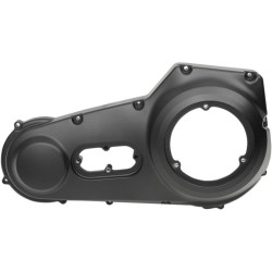 PartzBiz HD DS11070361 - Drag Satin Black Outer Primary Cover Harley ST Twin Cam FXD FLS FXS 89-93 1107-0361 11070361 transmission replacement OE old school chopper 
