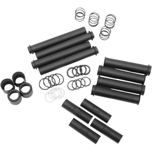 PartzBiz HD: 4417687-Drag Specialties Satin Black Pushrod Tubes for Harley Twin Models 99-15 - 0928-0043