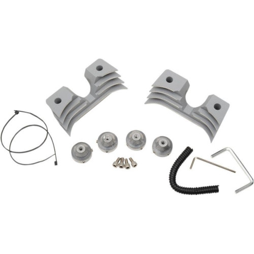 PartzBiz HD: 4417689-Drag Silver Finned Spark Plug Head Bolt Covers Harley Sportster 04-17 XL | 0940-1316