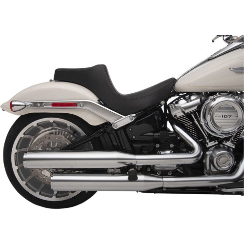 PartzBiz HD: 4417668-Drag Specialties Smooth Vinyl Predator III 2-Up Seat Saddle Harley Softail 18-Up 0802-1187 08021187 Harley-Davidson Softail Slim Heritage Classic Deluxe Upgrade replacement Saddle