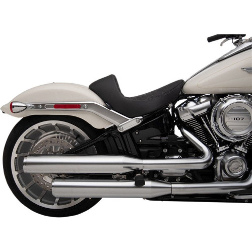 PartzBiz HD: 4417673-Drag Specialties Black Smooth Solar Reflective EZ-On Seat Harley Softail 18-Up 0802-1184 08021184 double Harley-Davidson Softail Slim Heritage Classic Deluxe Upgrade replacement Saddle