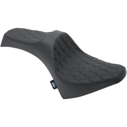 PartzBiz HD DS08102119 - Drag Specialties 0810-2119 Black Predator 3 Smooth Seat 15-Up Indian Scout custom chopper bike upgrade replacement wide soft Classic 1200 883 saddle 08040734