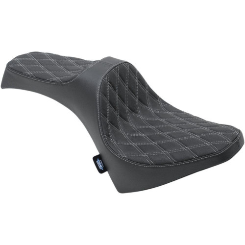 PartzBiz HD: 4417648-Drag Specialties 0810-2119 Black Predator 3 Smooth Seat 15-Up Indian Scout custom chopper bike upgrade replacement wide soft Classic 1200 883 saddle 08040734