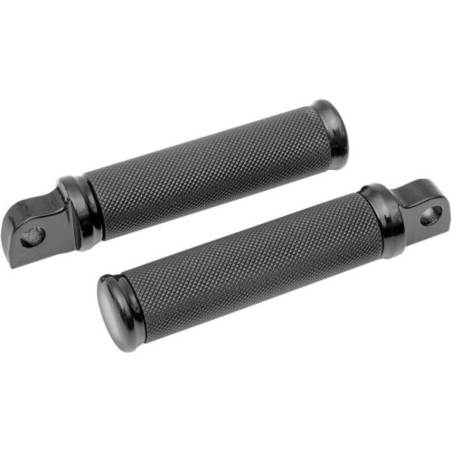 PartzBiz HD: 4417663-Drag Specialties 1620-0789 Black Folding Footpegs Foot Pegs Harley Male Mount