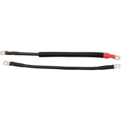 PartzBiz HD DS21130735 - Drag Specialties 4 Gauge Battery Cable Kit for Harley Sportster XL 10-13 best new replacement upgrade awg wires power ground