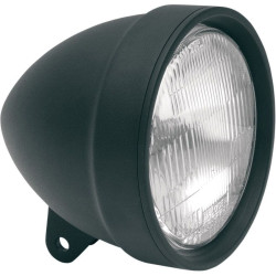 PartzBiz HD DS20010207 - Drag Specialties 5 3/4" Matte Flat Black Die-Cast Headlight Assembly for Harley