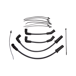 PartzBiz HD DS21040407 - Drag Specialties 8.8 MM Spark Plug Wire Set 4 Harley 17-23 Touring FLHT FLHR | 0
