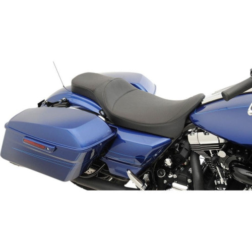 PartzBiz HD: 4417595-Drag Specialties Black 2" Extended Reach Predator Seat 97-07 Harley Touring FL 0801-1127 08011127