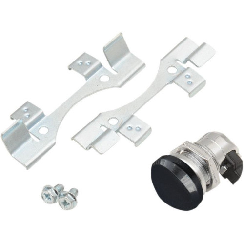 PartzBiz HD: 4417522-Drag Specialties Black Push Button Fuel Door Latch Kit Harley Touring 92-16 | 0703-0632