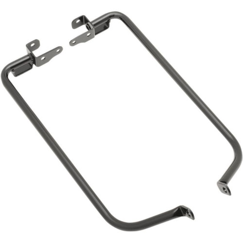 PartzBiz HD: 4417533-Drag Specialties Black Saddlebag Support Brackets Harley FLHX/FLTRX | 3501-1042 Repl OEM 90200549 & 90200550