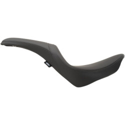 PartzBiz HD DS08021152 - Drag Specialties 0802-1152 Black Smooth Predator 2-Up Motorcycle Seat 18-23 Harley-Davidson Softail Slim Heritage Classic Deluxe Upgrade replacement Saddle