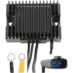 PartzBiz HD DS21120807 - Drag Solid State Black Voltage Regulator Harley 2000 Softail Repl 74512-00 | 2112-0807