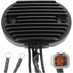 PartzBiz HD DS21120808 - Drag Solid State Black Voltage Regulator Harley 01-06 Softail Repl 74540-01 | 2112-0808