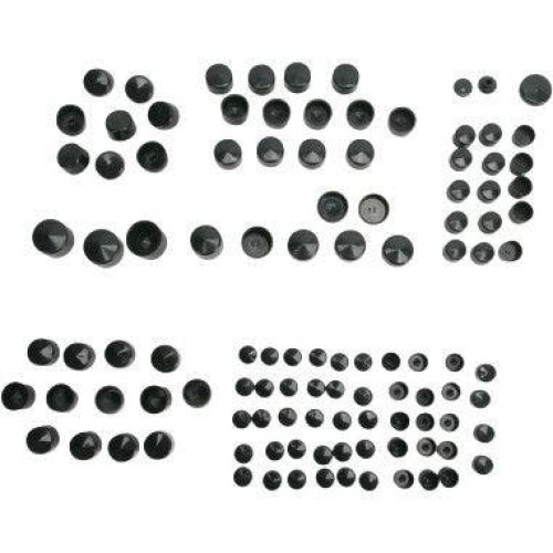 PartzBiz HD: 4417513-Drag Specialties Black Standard Engine Trans Primary Bolt Cover Kit Harley FLH 09-16 | 352001