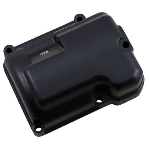 PartzBiz HD: 4417480-Drag Specialties Black Transmission Cover Harley Twin Cam Touring FLT 98-06