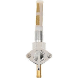 PartzBiz HD DS07050200 - Drag Specialties Chrome 1/4" NPT Petcock Straight Fuel Outlet Motorcycle Harley 0705-0200 07050200 DAVIDSON electra street road glide fat boy bob low softail sportster xl best for performacne  replacement OEM