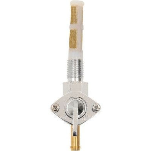 PartzBiz HD: 4417494-Drag Specialties Chrome 1/4" NPT Petcock Straight Fuel Outlet Motorcycle Harley 0705-0200 07050200 DAVIDSON electra street road glide fat boy bob low softail sportster xl best for performacne  replacement OEM