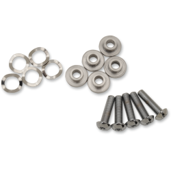 PartzBiz HD DS24010945 - Drag Specialties Chrome Brake Rotor Bolts Hardware Mount Kit for '14-'17 Touring