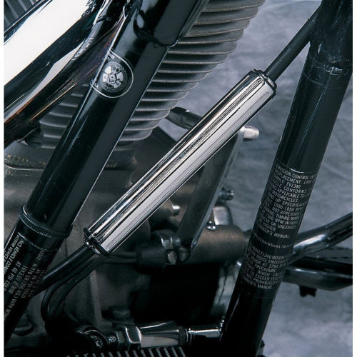 PartzBiz HD: 4417435-Drag Specialties Chrome Clutch Cable Adjuster Cover 86-16 Harley FXST FXD FXR XL | DS-390448