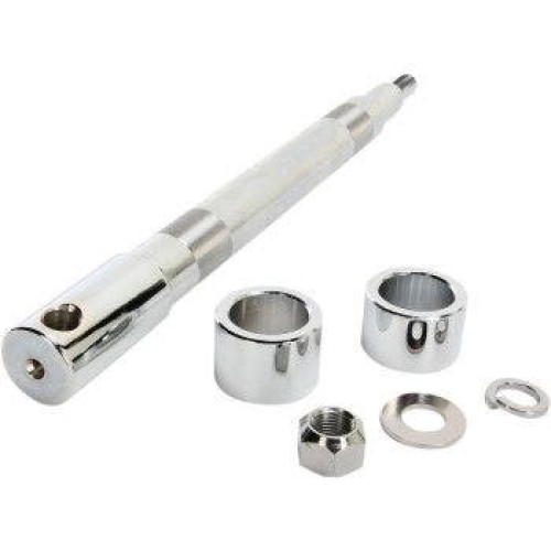 PartzBiz HD: 4417416-Drag Specialties Chrome Front Axle Kit 00-06 Harley FXST Softail 0214-0954