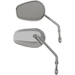 PartzBiz HD DS06401309 - Joker Machine Beer Schooner Right Side Mirror for Harley or Metric - 03-021R