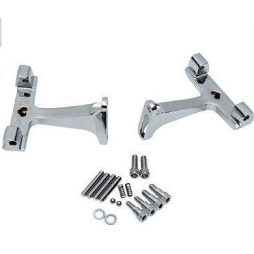 PartzBiz HD: 4417397-Drag Specialties ที่วางพื้นผู้โดยสาร Chrome OEM 53070-00A Harley FLH | 1621-0392