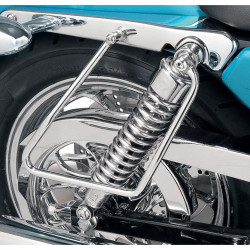 PartzBiz HD DS35010159 - Drag Specialties Chrome Saddlebag Support Brackets Rails Sportster XL 04-16 | 3501-0159