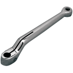 PartzBiz HD DSDS530612 - Drag Chrome Heel & Toe Shift Lever for Harley Softail FLST Touring 86-06 | DS-530612 Repl OEM 33895-82/82B