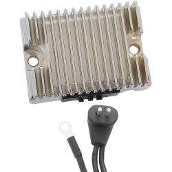 PartzBiz HD DS21120778 - Drag Solid State Chrome Voltage Regulator Harley 84-88 Evo Big Twin Rep 74513-82 | 2112-0778