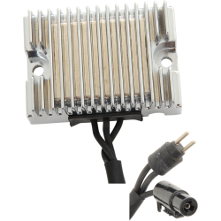 PartzBiz HD DS21120818 - Drag Solid State Chrome Voltage Regulator Harley 94-03 Sportster XL Rep 74523-94 | 2112-0818