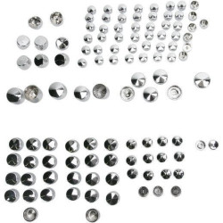 PartzBiz HD DS24010698 - Drag Specialties Chrome Standard Engine Trans Primary Bolt Cover Kit For Harley FLH 09-16 24010698