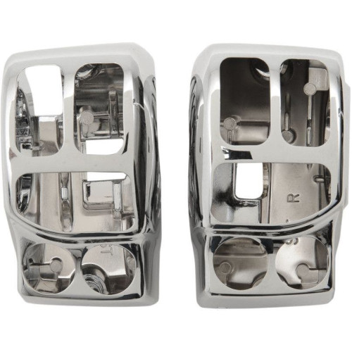 PartzBiz HD: 4417314-Drag Specialties Chrome Switch Housing Handlebar Control Kit Harley 14-15 | 0616-0231