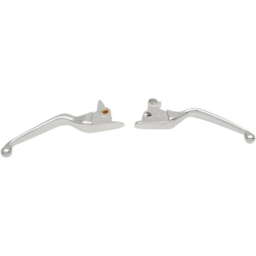 PartzBiz HD: 4417318-Drag Specialties Chrome Wide Blade Hand Levers for Harley Softail 15-17 | 0610-1682