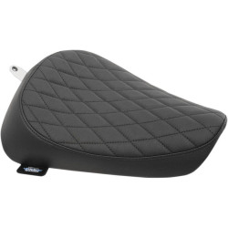 PartzBiz HD DS08040614 - Drag Specialties Diamond Stitch Low Profile Solo Seat for Harley Sportster 82-03 | 0804-0614