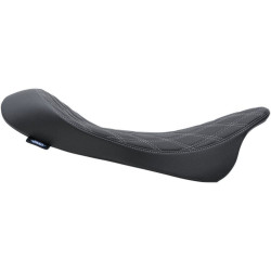 PartzBiz HD DS08011153 - Drag Specialties Double Diamond Silver Low Profile Solo Seat Harley FLH 08-19 2008-2019&nbsp;Harley-Davidson Electra Glide Road Glide Road King Street Glide Tri Glide FLHT FLHR FLTR FLHX 0801-1153 08011153