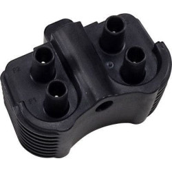 PartzBiz HD DS21020416 - Drag Specialties Dual Output Ignition Coil 12 Volt Harley Softail M8 18-Up 2102-0416 21020416 best buy for fat bob boy slim deluxe heritage davidson miwaukee eight single fire dual plug