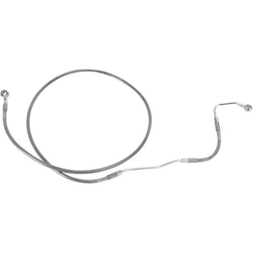 PartzBiz HD: 4417280-Drag Front Extended +2 Stainless Steel Brake Line for Harley 09-13 FLH/T W/ ABS | 1741-2927