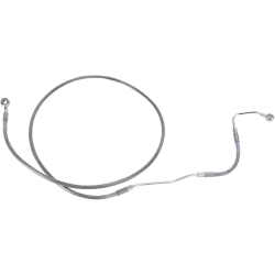 PartzBiz HD DS17412926 - Drag Specialties Front Upper Stainless Steel Brake Line for Harley 09-13 FLH/T With ABS