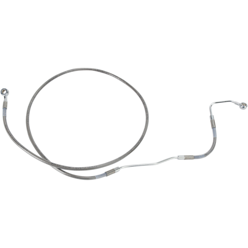PartzBiz HD: 4417242-Drag Specialties Front Upper Stainless Steel Brake Line for Harley 09-13 FLH/T With ABS