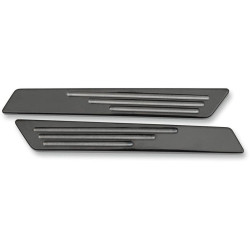 PartzBiz HD DS35010963 - Drag Specialties Hotop Designs Black Saddlebag Hinge Inserts for Harley 14-15 - 3501-0963