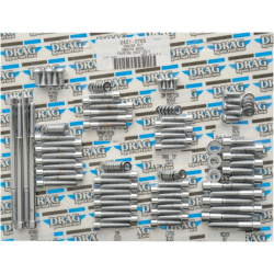 PartzBiz HD DS24010765 - Drag Specialties MK700S Chrome Smooth Socket-Head Bolt Set 07-16 Harley Touring