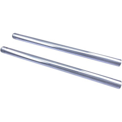 PartzBiz HD DS04040371 - Drag Specialties OE Style 39mm Chrome Fork Tubes 26.81" L Harley FX XL 87-07 front suspension crash fix upgrade better than best for motorcycle davidson sportster glide