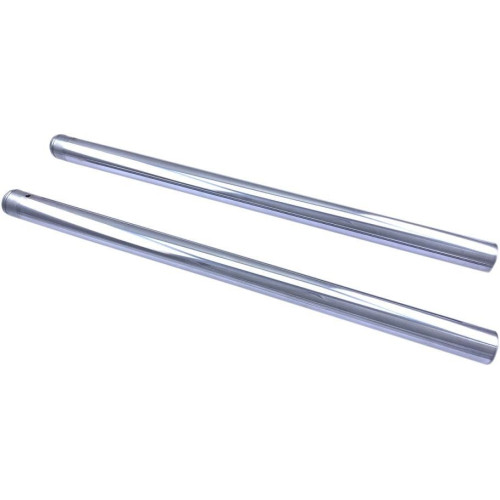 PartzBiz HD: 4417172-Drag Specialties OE Style 39mm Chrome Fork Tubes 26.81" L Harley FX XL 87-07 front suspension crash fix upgrade better than best for motorcycle davidson sportster glide