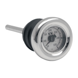 PartzBiz HD DSDS330033 - Drag Specialties Oil Plug w/ Temperature Gauge Harley Big Twin 84-00