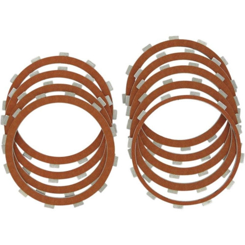 PartzBiz HD: 4417142-Drag Specialties Organic Fiber Clutch Friction Plate Kit 99-17 Harley Davidson Twin Cam Touring Softail Dyna FLHT FLHR FLHX FLTRX FLTRU FLSL FXFB FXBR FLSB FXST FXDWGFactory Upgrade V-Twin Big TwinFriction Plates 1131-0424 37932-98
