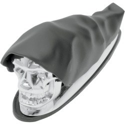 PartzBiz HD DS14050158 - Drag Specialties Ornament Fender Skull/Cloak for Most Front Fenders | 1405-0158