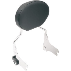 PartzBiz HD DS08220431 - Drag Specialties Oval Backrest Pad Kit OE Fit Harley FLH/T Touring 99-20